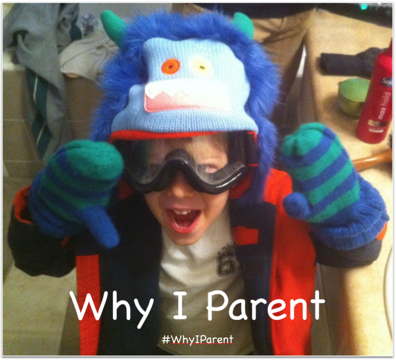 Monster hat and goggles #WhyIParent